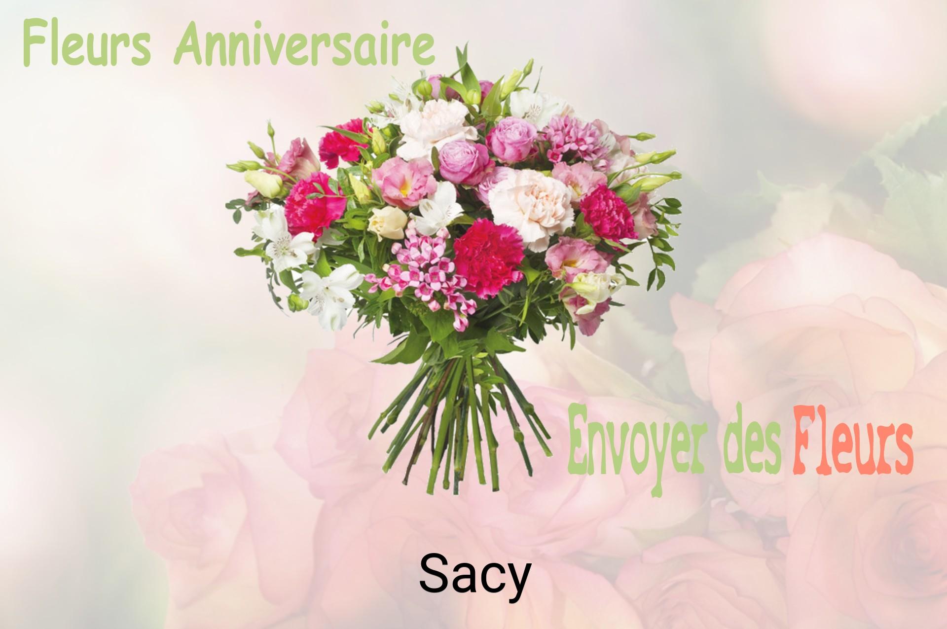Bouquet de fleurs d’anniversaire livré à Sacy